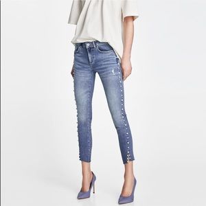 Zara skinny cropped jeans